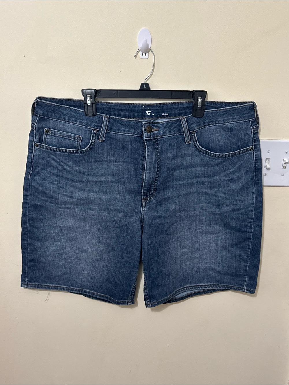 Lee Dark Blue Denim Jean Shorts